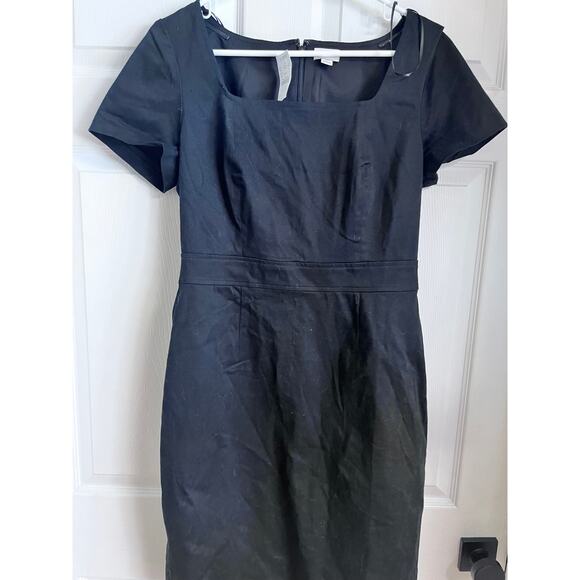 NWT 10 Tailored Black Sheath Dress - Picture 2 of 2